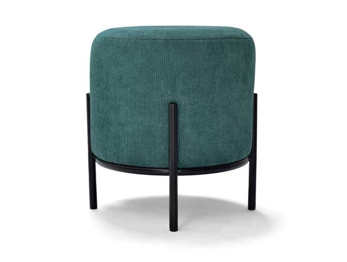 Pouf rond - Frankystar - Bonn Velvet - Velours côtelé - Vert - 1 place - Intérieur
