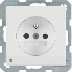 Berker 6765106089 Steckdose m SK-Stift LED Q.x pw