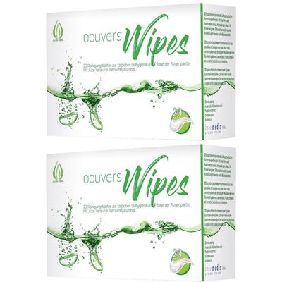 Ocuvers wipes Lidrandpflege 2x 2x20 St Tücher