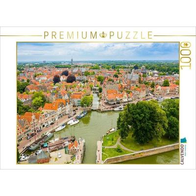 CALVENDO Puzzle Hoorn Luftbild | 1000 Teile Lege-Größe 64x48cm Foto-Puzzle für glückliche Stunden