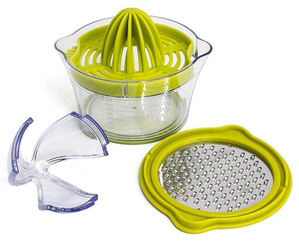 Dripio Multifunctionele handpers voor citrusvruchten met maatbeker, 15 x 8 cm