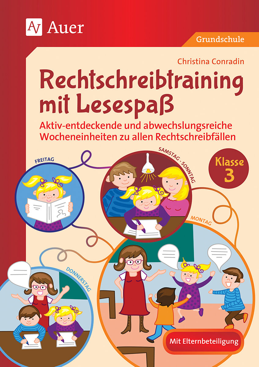 Auer Verlag Rechtschreibtraining mit Lesespaß - Klasse 3