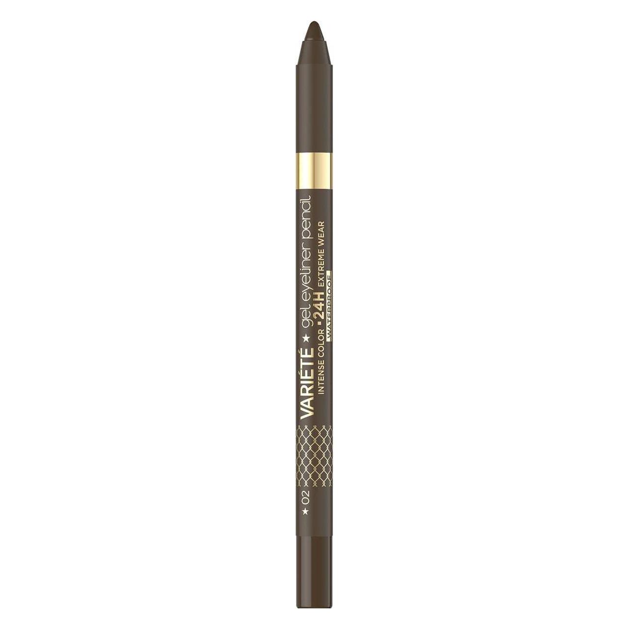 Eveline Variete Gel Waterproof Eyeliner 02 Brown 9G (02 Brown) (5903416037880)
