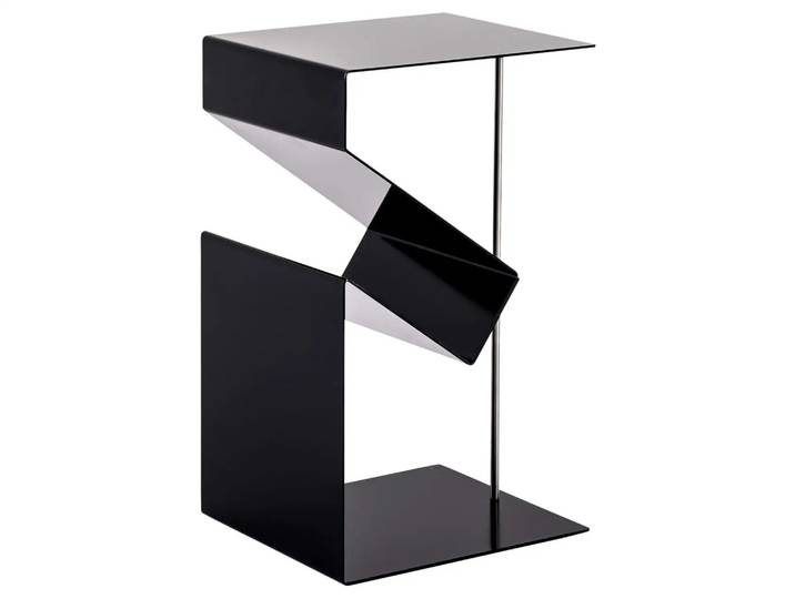 Zeitungsständer Lobby, Edelstahl, Schwarz, b 32 cm t 28 cm h 53 cm