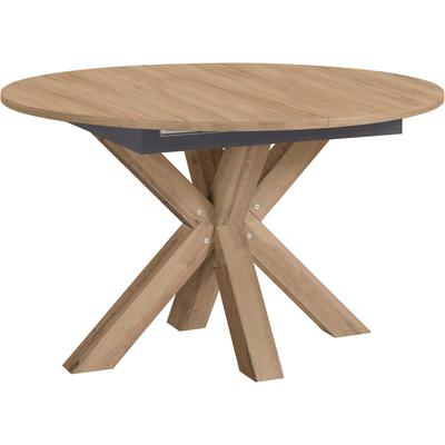 Esstisch MÄUSBACHER, braun (tischplatte: asteichefarben), B:130cm H:78cm T:130cm, Tische, Esstisch, Untergestell Sternform