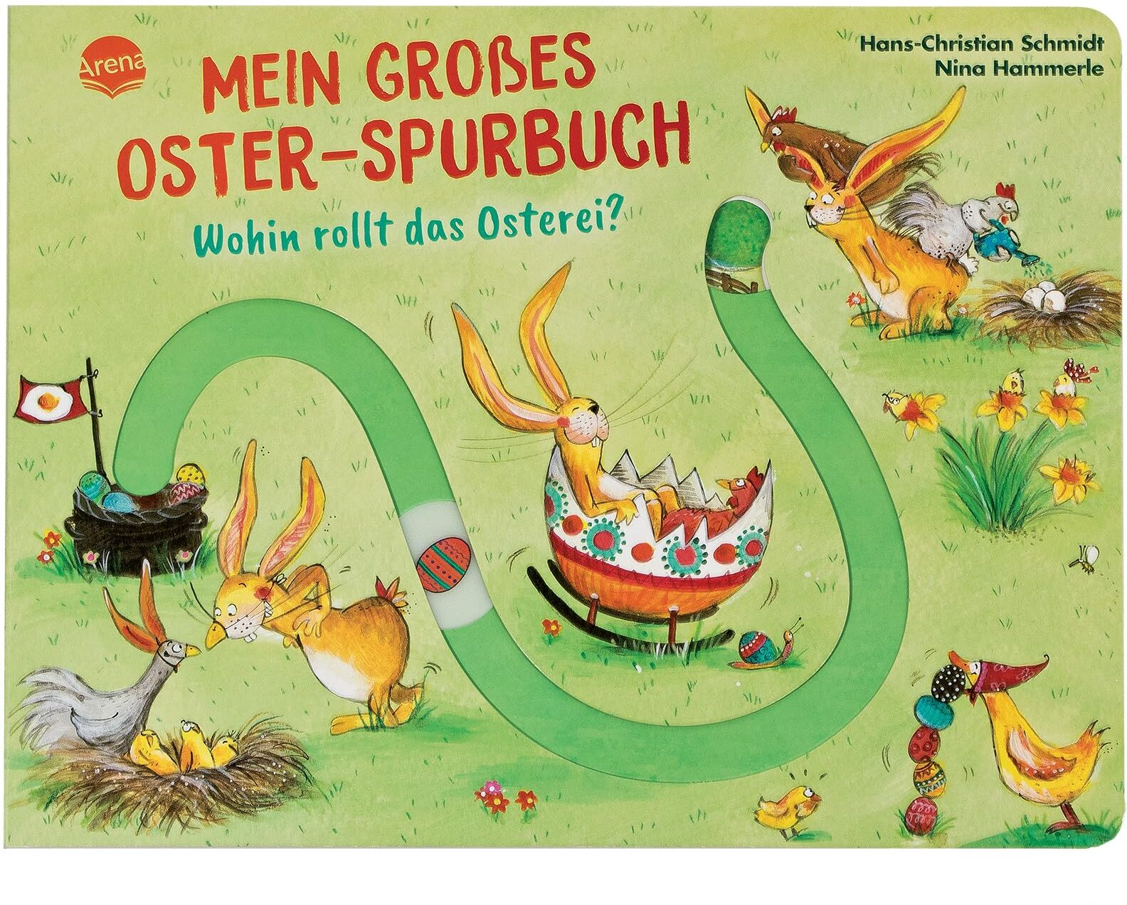 Hans-Christian Schmidt - Mein großes Oster-Spurbuch. Wohin rollt das Osterei?: Pappbilderbuch mit Spurrillen und beweglichem Osterei, das durchs Buch geschoben wird, ab 3 Jahren (Mein großes Spurbuch) - Preis vom 30.09.2026 09:01:18 h