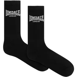 Lonsdale, Unisex, Sportsocken, Gilbert (x6) (39 - 42), Weiss, Schwarz