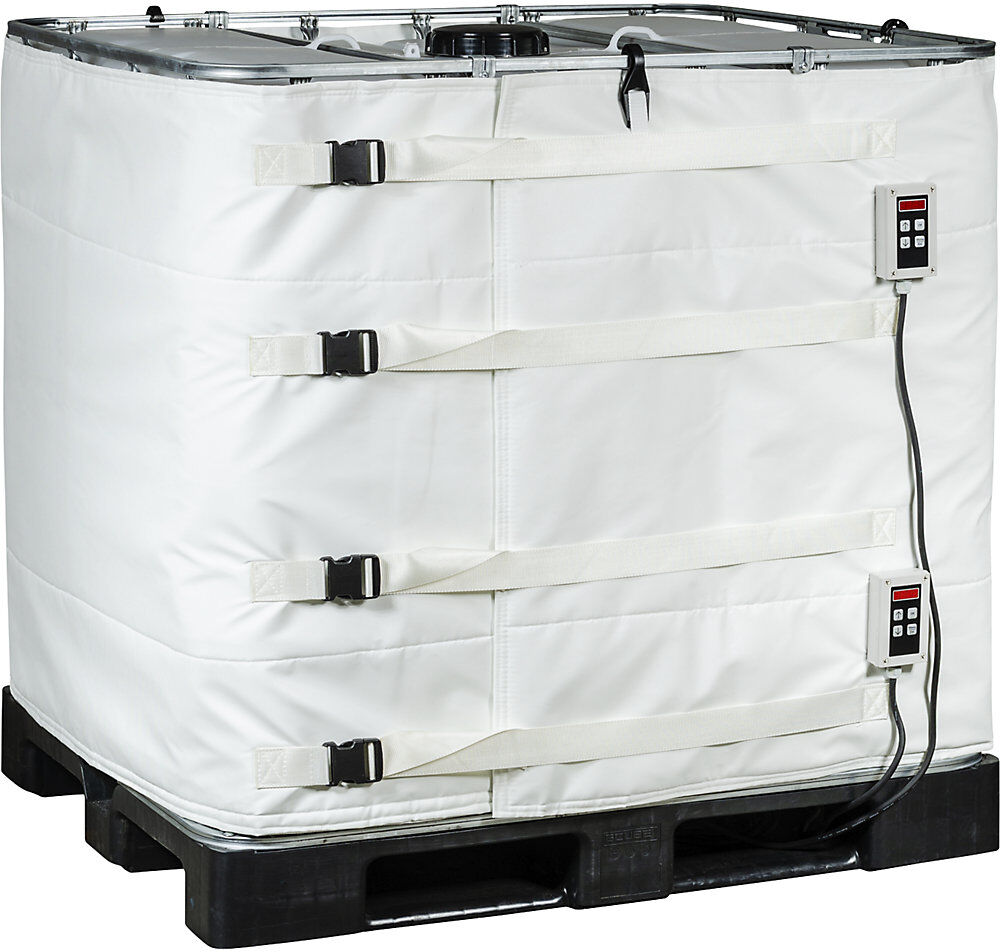 kaiserkraft IBC-Heizmantel, Lebensmittel und Pharmazeutika, max. 90 °C, 2 x 1000 W, für 1000-l-IBC