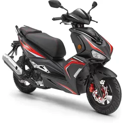 LuXXon F18 Motoroller - City Roller mit 50 ccm - 2,9 PS für max 45 km/h, schwarz