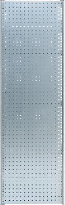 Lochblechwand für Grundregal/Anbauregal ORDO Industry, multifunktional, Quadratlochung 10-38 mm, magnethaftend, B 400 x T 1,5 x H 2000 mm, Stahl, verzinkt