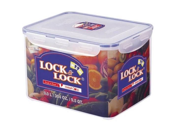 Lock&Lock Vorratsdose rechteckig 9lt m.Abtropf Einlage 29.5x23x18.5cm - Material: Polypropylen/Silikon - 541
