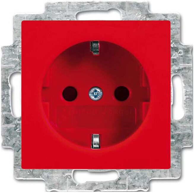 Busch-Jaeger Prise SCHUKO encastrée rouge 20 EUC-917 (2CKA002011A6234)