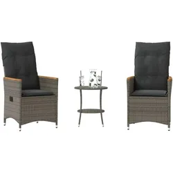 vidaXL, Gartenlounge, Holzborn (Ohne Fussablage (Holz))