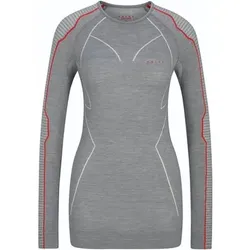 FALKE Damen Langarmshirt Wool-Tech, Größe L in Grau 3708
