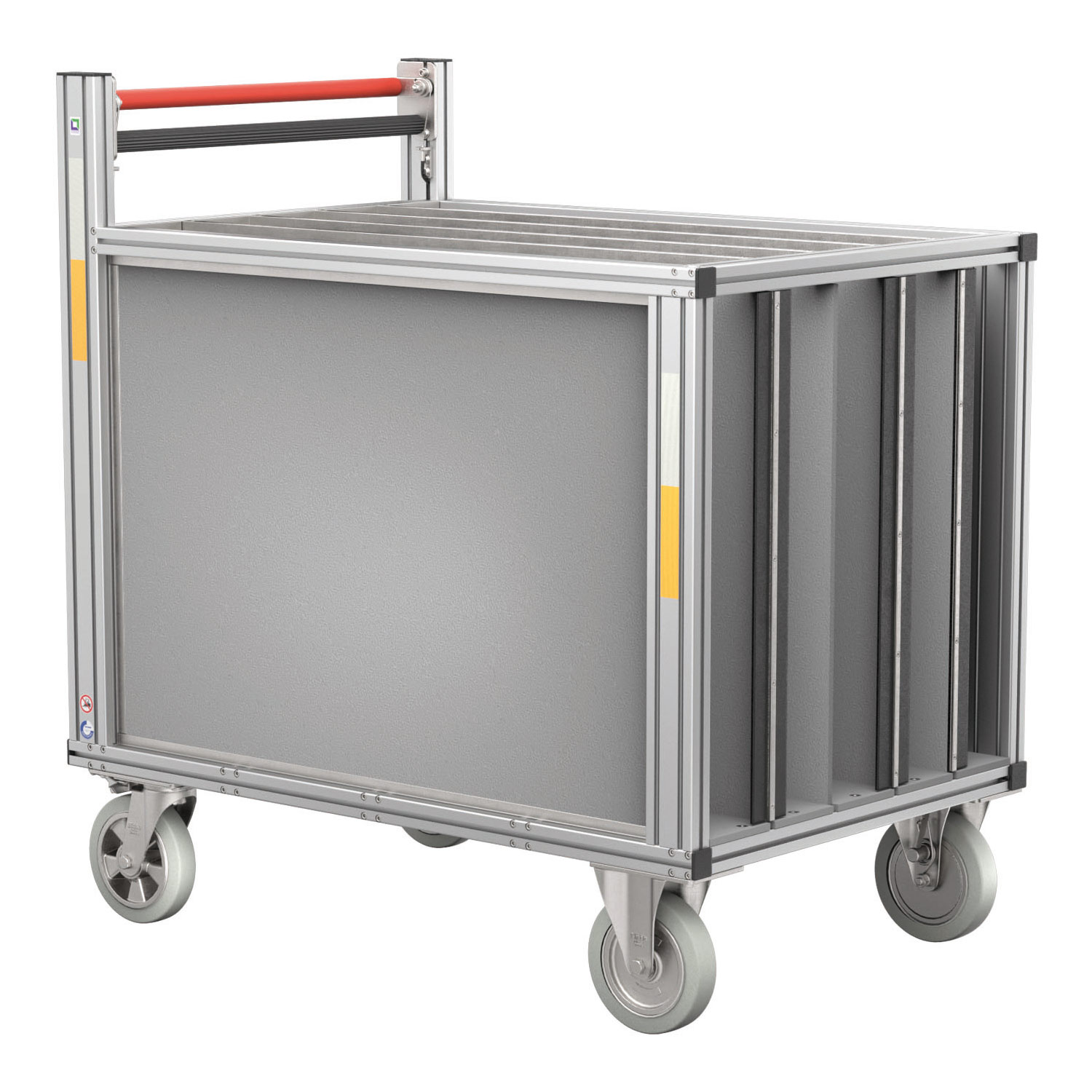 Munk Günzburger Steigtechnik MUNK Rettungstechnik Rollcontainer 1200x800mm Schlauch gebuchtet