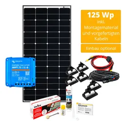 CamperPower Solar Komplettset 150Wp mit Victron Regler & App – Plug & Play für Wohnmobil & Camper