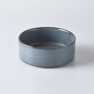 Inspired Finds Elevated Ceramic Cat Food & Water Bowl   Anti Tip Neck Protection Feeder For Cats & Small Dogs gray single 5.12in 13.53 Fl Oz