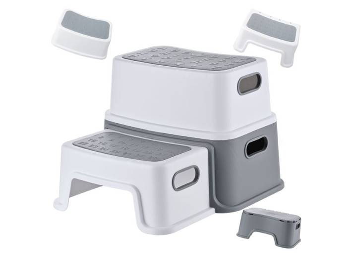 Relaxdays Tritthocker 2 Stufen für Kinder