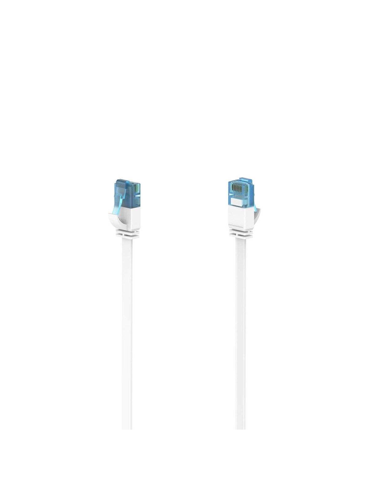 Hama Network Cable Cat6A 10Gbit/S U/Utp Flat White 15m - Weiß - 15m
