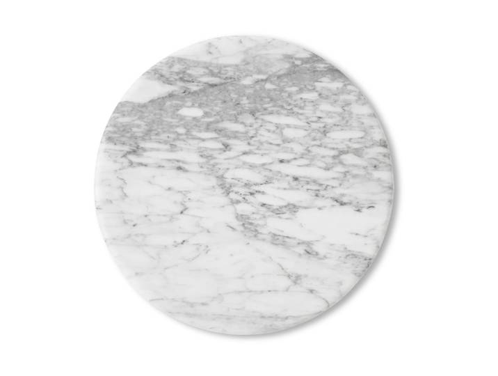 &Tradition Wire Stool VP11 Topplatte Ø38 cm Marmor Bianco Carrara