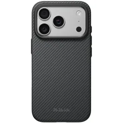 Pitaka MagSafe Backcover Aramid Summa (Apple iPhone 17 Pro, Apple iPhone 18 Pro), Smartphone Hülle, Schwarz, Grau