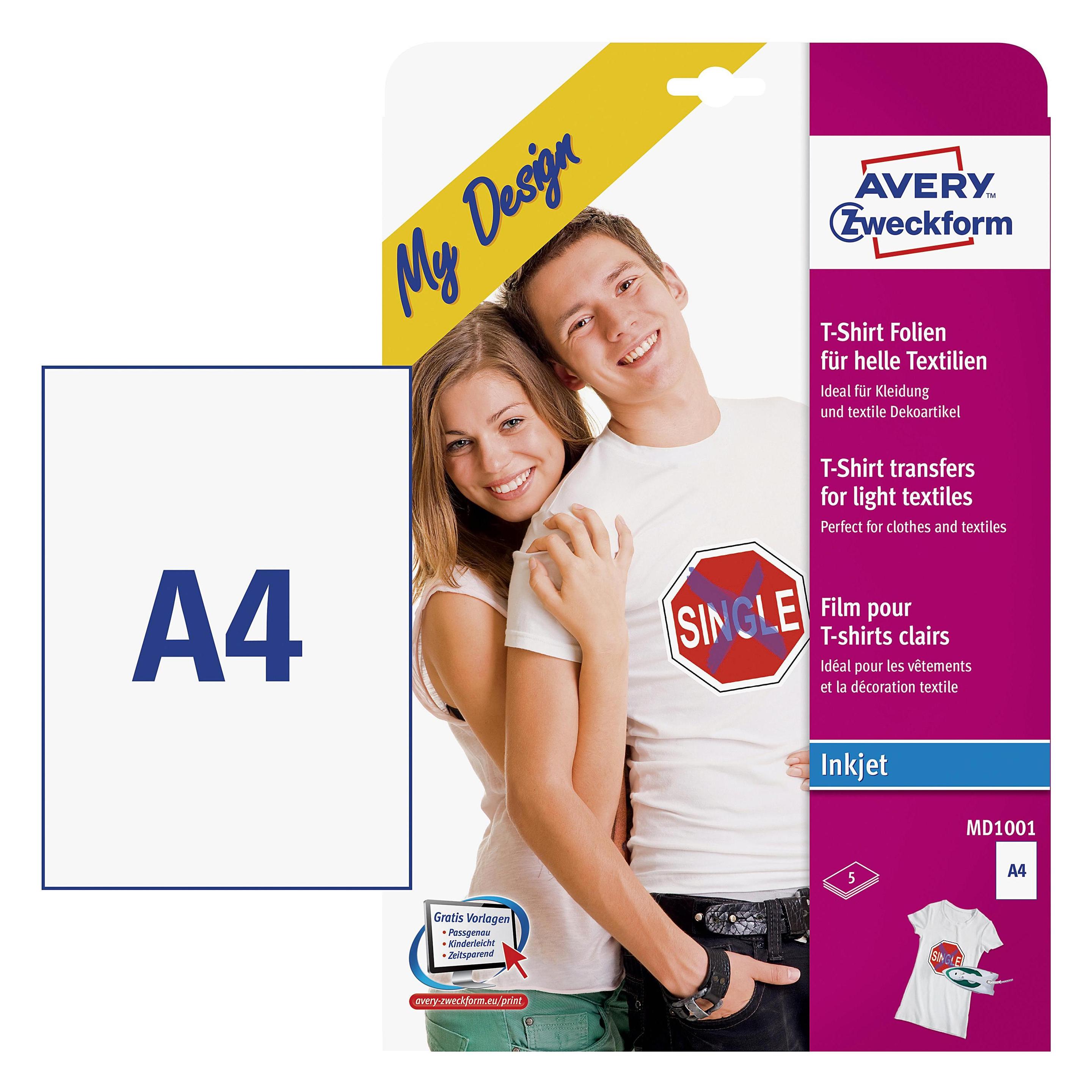 Avery Textilfolie für leichte Textilien (MD1001)