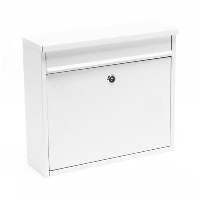 Helloshop26 - Design-Briefkasten Wandmontage 32 x 36 x 11,5 cm weiß 16_0000060