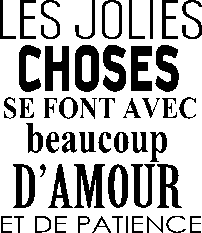 Ambiance-sticker Sticker citation Les jolies choses
