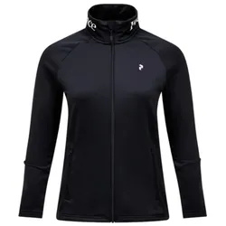 Peak Performance Damen Essentials Midlayer Zip Jacke Black - S - schwarz - S