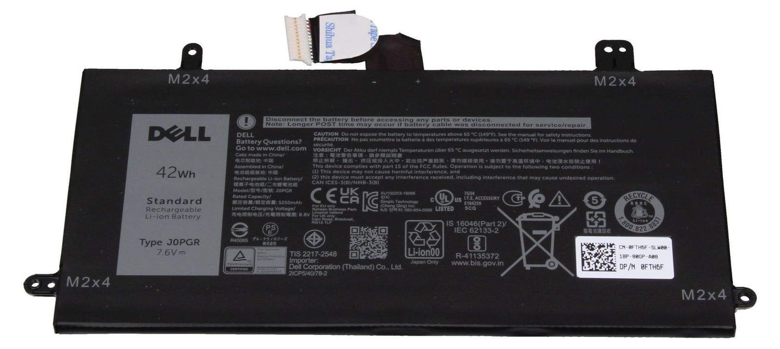 Dell FTG78 Batterij