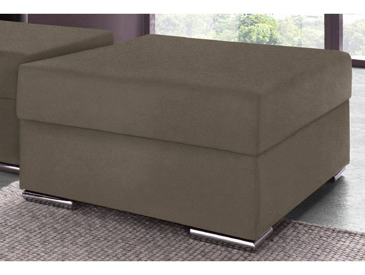 Hocker, Strukturstoff, Braun (Macchiato) 100×40×70 cm, Mit Federkern, COLLECTION AB