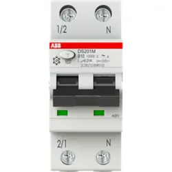 ABB DS201 M B10 A10 FI/LS-Schalter 10kA, 1P+N, Typ A, B 10, 10mA