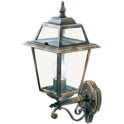 Wand Spot Leuchte Lampe Schwarz Alu Außen Weg Hof Terrasse Veranda Beleuchtung