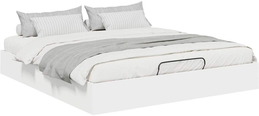 Metro Bed Frame White European Kingsize (160 x 200 cm)