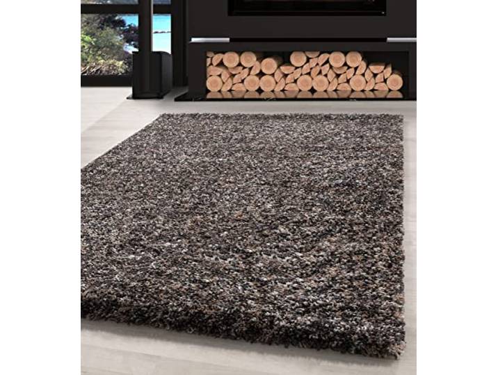 Carpettex Tapis 280x370 cm Taupe Poils Longs Shaggy Chiné
