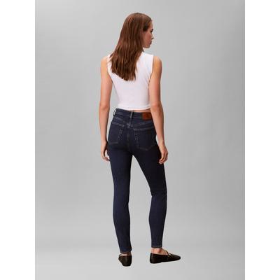 Skinny-fit-Jeans CALVIN KLEIN, Damen, Gr. 26, Länge 32, winter storm, Denim/Jeans, Obermaterial: 78% Baumwolle, 20% Polyester, 2% Elasthan, unifarben, skinny fit lang, Jeans, skinny fit