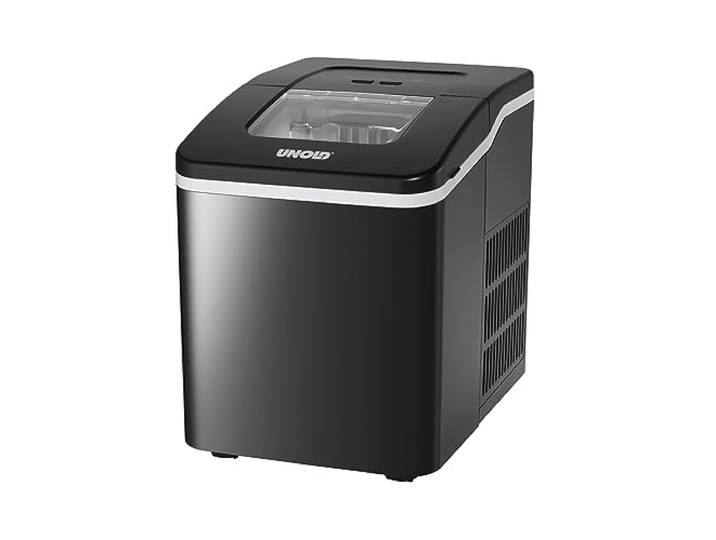UNOLD 48935 Eiswürfelbereiter Freeze - mit 1,6 L Füllmenge120 W, 60 Eiswürfel in 1 Std., Kontrollleuchte, Reinigungsfunktion, BPA-frei, klare Eiswürfel, Fassungsvermögen 700 g