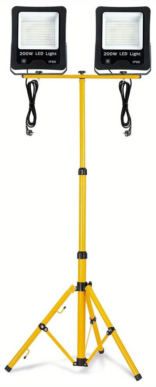 Selius LED Bouwlamp 200W Warmwit met Verstelbaar Statief voor Professionals