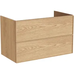 VitrA New Metropole Edge Waschtischunterschrank mit 2 Vollauszügen 98 x 52 x 60 cm (BxTxH),67360 67360