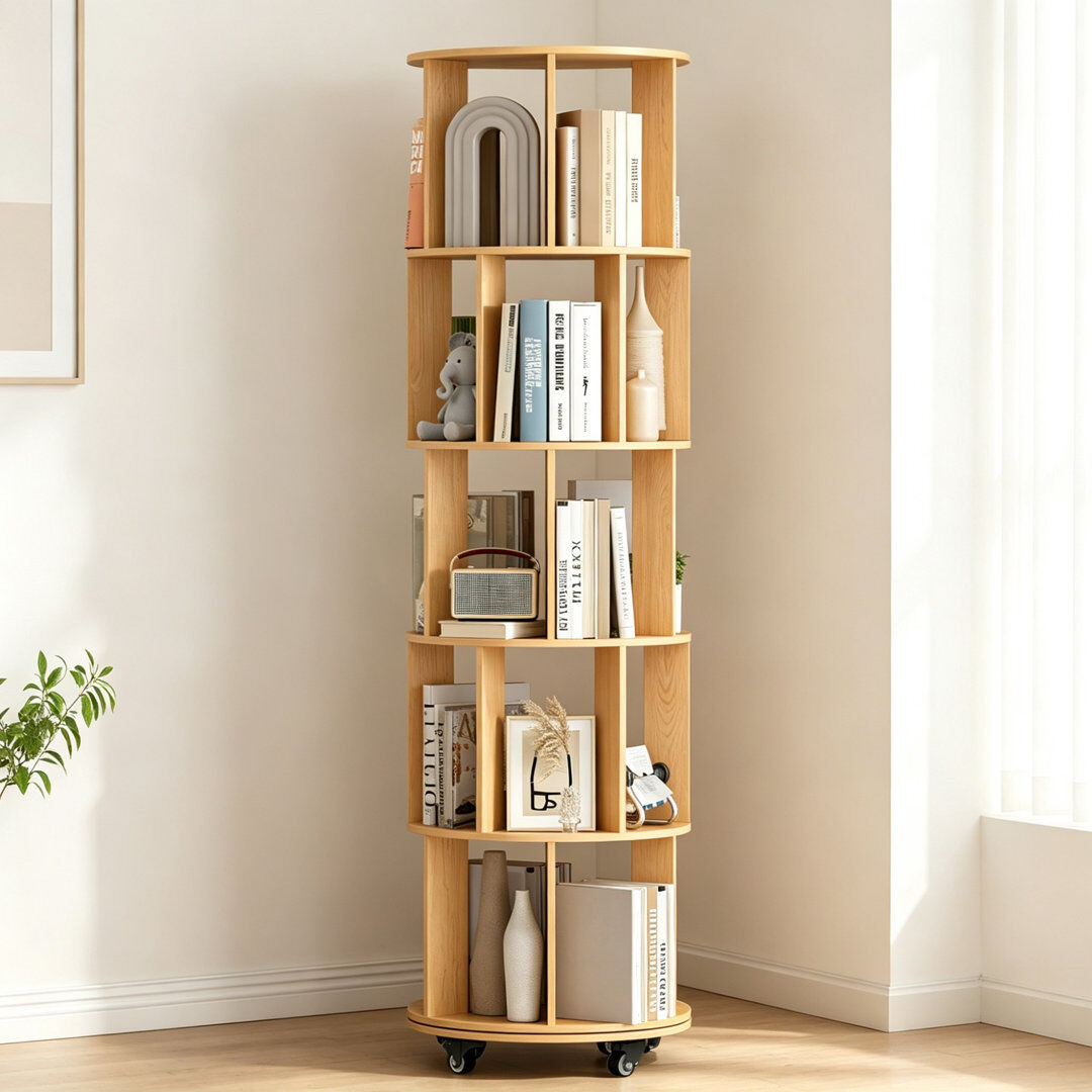 Rebrilliant Bookcase Wooden 166 cm H x 46 cm W x 46 cm D x