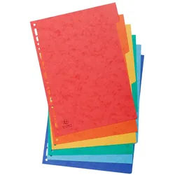 Exacompta Register aus Manilakarton 225g/qm, 6 Positionen, für Format DIN A4