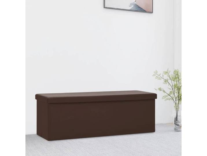 Banc de Rangement Pliable Conteneur de Stockage Coffre de Rangement de Salon Salle de Séjour Entrée Maison Intérieur 338798