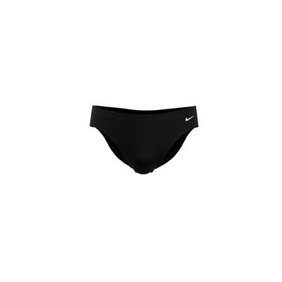 Badehose NIKE "BRIEF", Herren, Gr. 48S, N-Gr, schwarz, Jersey, Obermaterial: 100% Polyester, Badehosen Badehose, sportliche Schnittform, innenliegender Kordelzug, chlorbeständig