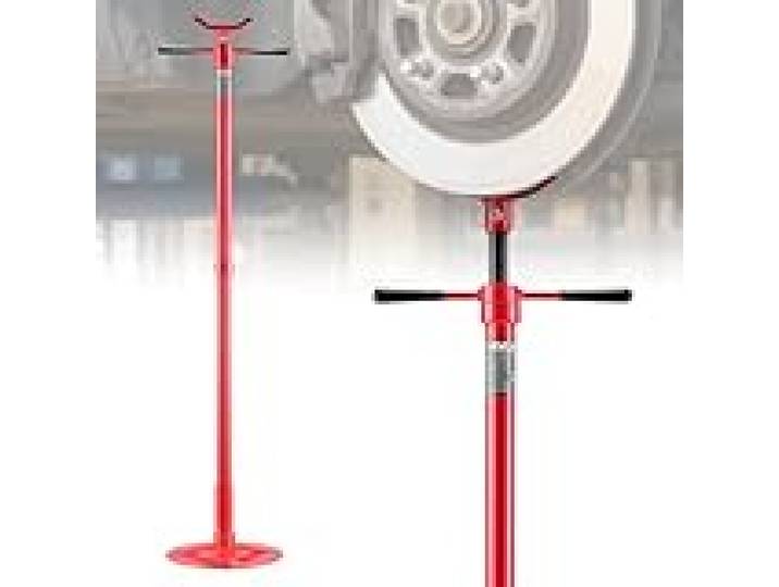 VEVOR Support de Fosse et de sous Pont 0,75 t, Chandelle Haute Hauteur Réglable 137,2-213 cm, pour Entretien Voiture Sécurité Atelier, Vis Filetée Autobloquante, Poignée Pivotante Montée sur Roulement