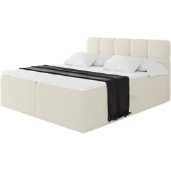BOXBETT mit Matratze H3 - FAMA - 140x200 cm Beige Quelle