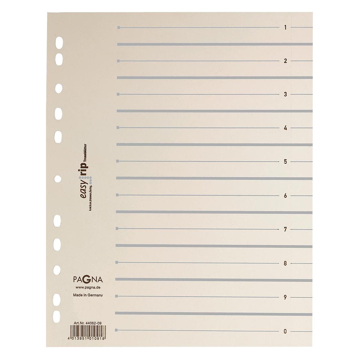 Pagna Trennblätter Easy Rip 1-0 beige, 100 St. (44063-06)