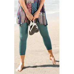 Baumwoll-Mix-Leggings in salbei in Größe 44/46 von DW-Shop, Salbei, 44/46