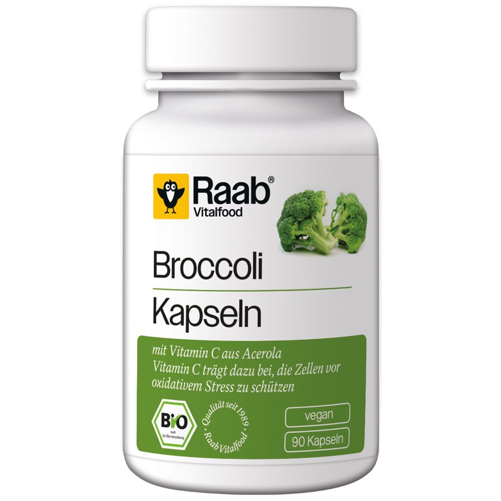 Raab Vitalfood Broccoli Kapseln Bio 90 St