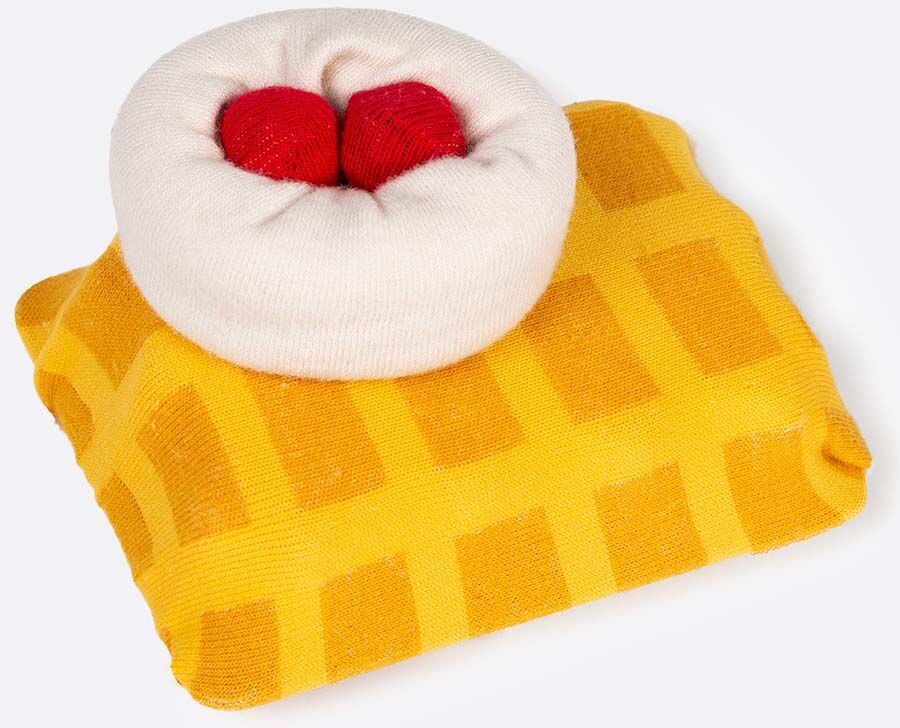 Eat My Socks Sweet Waffle Strumpor