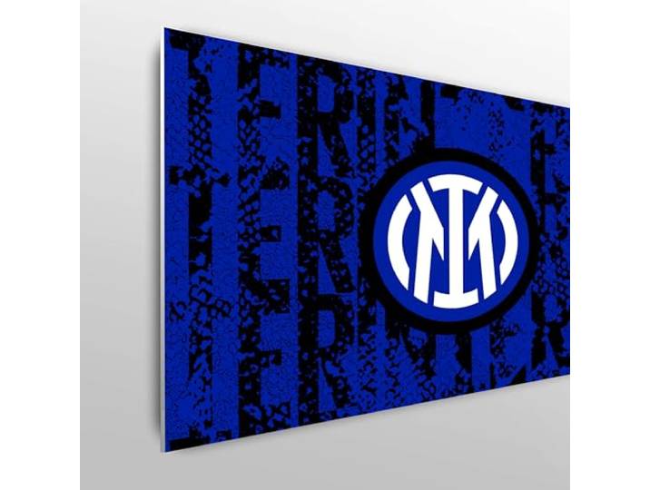Licensed Décor FC Internazionale Milano Kopfteil für Einzelbett, 100 x 75 cm, mehrlagiges Wappen, offizielles Lizenzprodukt